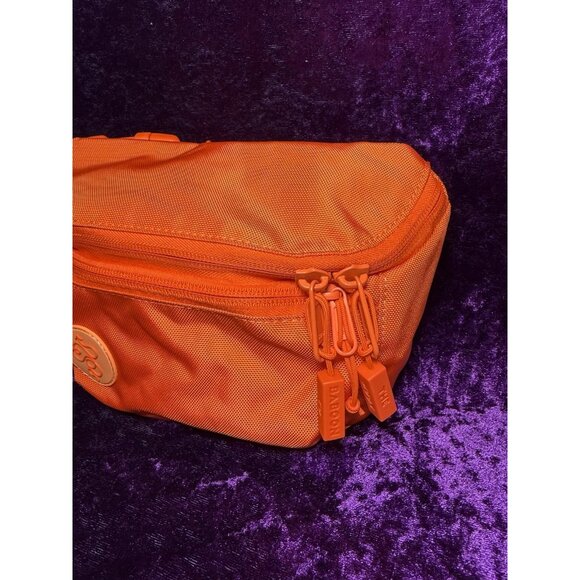 BABOON TO THE MOON Belt Bag Fanny Pack Crossbody Orange Nylon Canvas - Picture 4 of 11